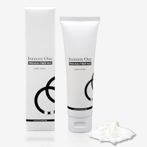 インフィニットワン ステラホワイト プレミアムファイバーワックス メンズ 80g ヘアワックス スタイリング キープ力 セット力 ホワイトリリー ムスクの香り (1個)@ 461ee7ec