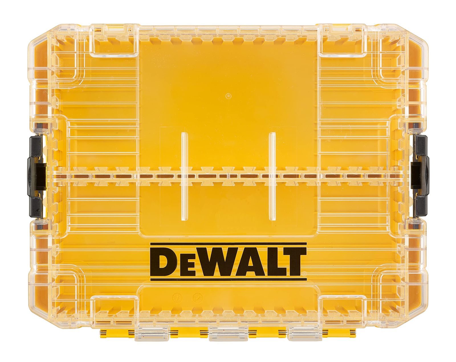 デウォルト(DEWALT) タフケースシック (中) オーガナイザー 工具箱 収納ケース ツールボックス 透明蓋 脱着トレー 積み重ね収納 ネジ ビット 小物入れ(沖縄・離島の方発送不可)) dd8b40dd