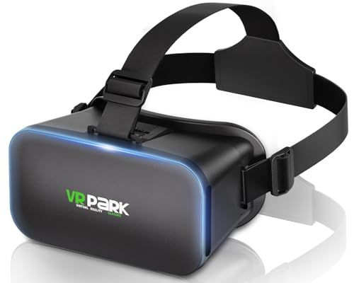 【2026年昇級版 】VRゴーグル スマホ用 超広角120°視野角 3D体験 1080P HD 非球面レンズ メガネ対応 ブルーライトカット 焦点距離&瞳孔間距離調整 通気性 軽量 放熱性良い 4.5?6.7インチ対応 iPhone & An dc33d28c