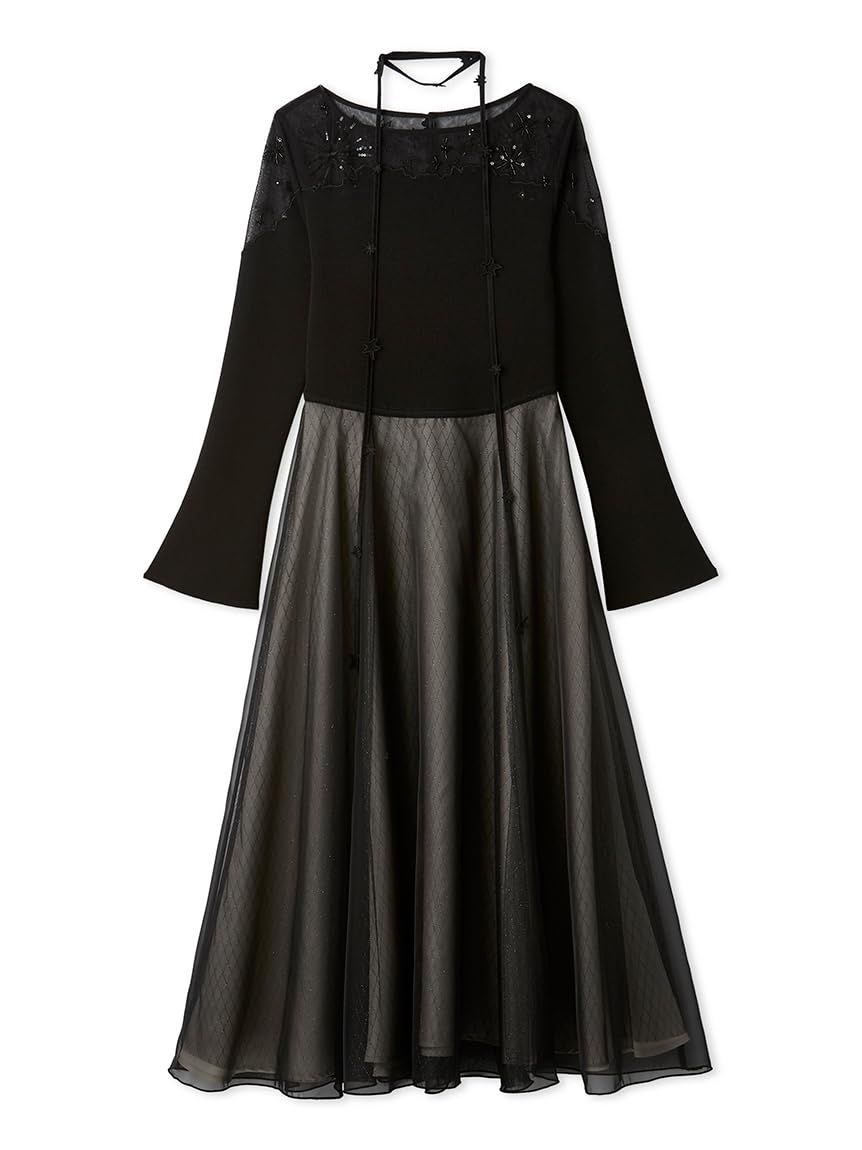 [セルフォード] 【YUMIKATSURAforCELFORD】スターリーエンブロイダリーニットドレス CWNO261001 レディース BLK 36
