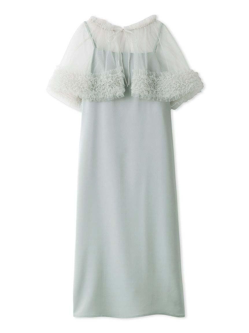 [ファーファー] チュールケープ付きロングド???ス RWFO242056 レディース MNT