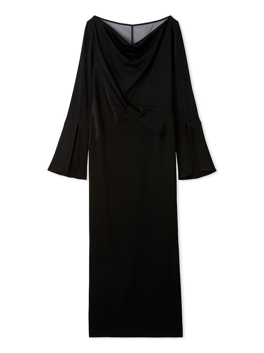 [フレイ アイディー] ドレープネックフロントノットドレス FWFO261506 レディース BLK 0
