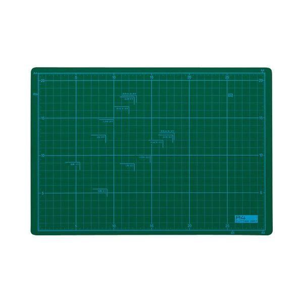 （まとめ） TANOSEE カッターマット A4 225×320mm 1枚 〔×5セット〕