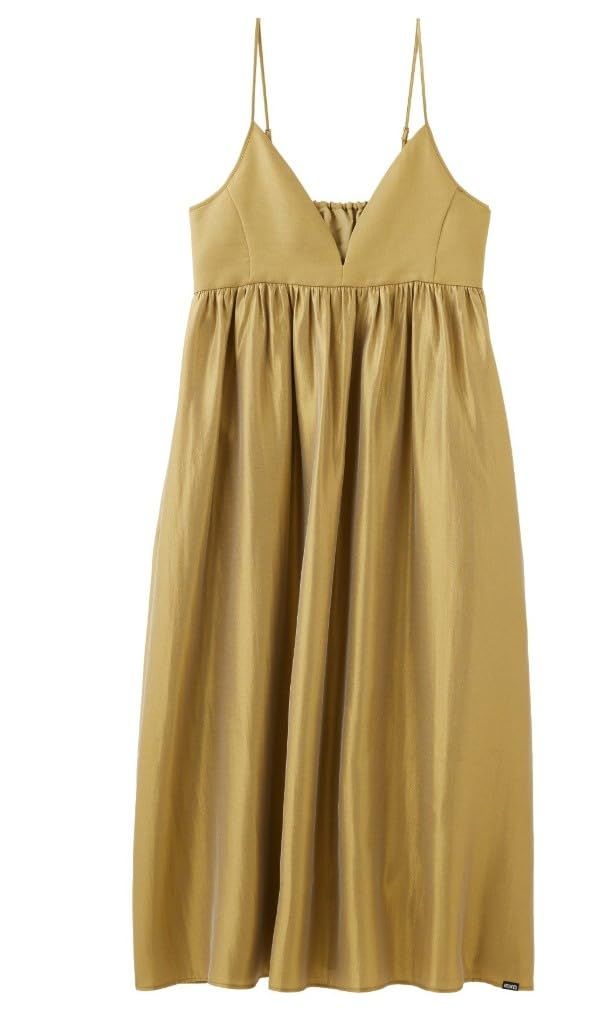 [ミルクフェド] ワンピース SHINY CAMISOLE DRESS レディース GOLD