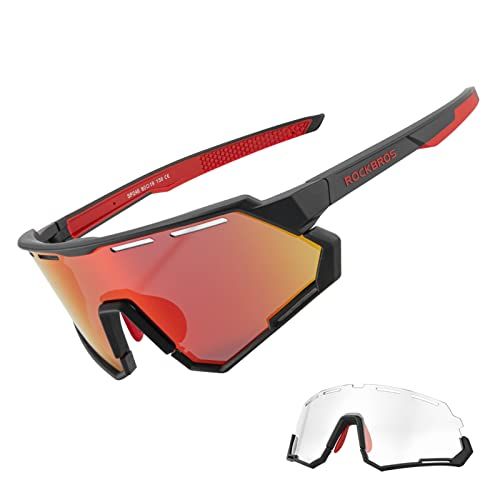 ☆新品☆[ROCKBROS] 偏光サングラス 調光サングラス 交換可能レンズ2枚 スポーツサングラス UV400 紫外線カット 超軽量 サングラス スポーツ 自転車 釣り 運転用 バイク 野球 ゴルフ ランニング 登山 レディース メンズ ア 15062ed3