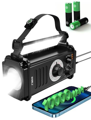 ☆新品☆Greadio 大容量充電式 防災ラジオ 10000mAhバッテリー付き AM/FM 短波ラジオ 高感度 SOSアラーム付き 緊急事態のため 地震 震災 津波 台風 停電緊急対策 スマホ充電Type-C 手回し充電 ソーラー充電対応 fdb85ee5