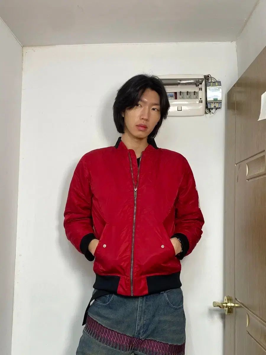 ジョーダン レッド MA-1 パイロットジャンパー XL