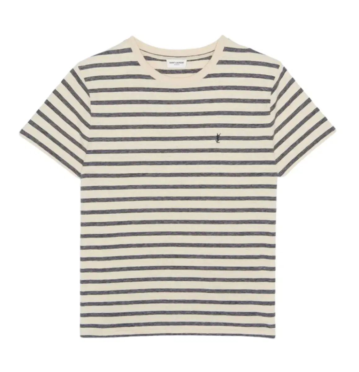 サンローラン カサンドラ モノグラム ストライプ 半袖 Tシャツ m