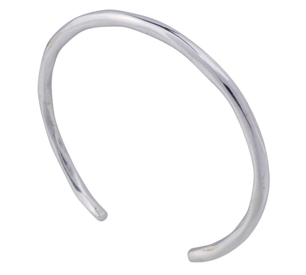 aBALENT(アバレント)シルバーバングル メンズ シンプル シルバーアクセサリー シルバーブレスレット メンズ プレーン シルバー925 調節可能