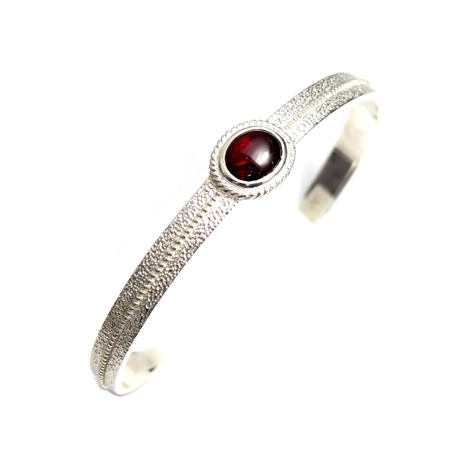 ガーネット バングル シルバー９２５ シルバーバングル ブレスレット アクセサリー