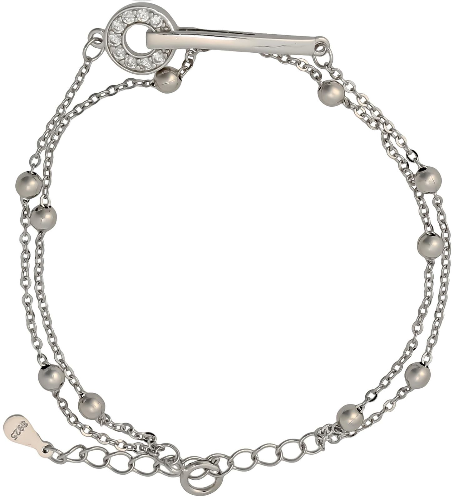 シルバー テニスブレスレット 幅5mm 18cm-20cm AHBL-D042-5MM 