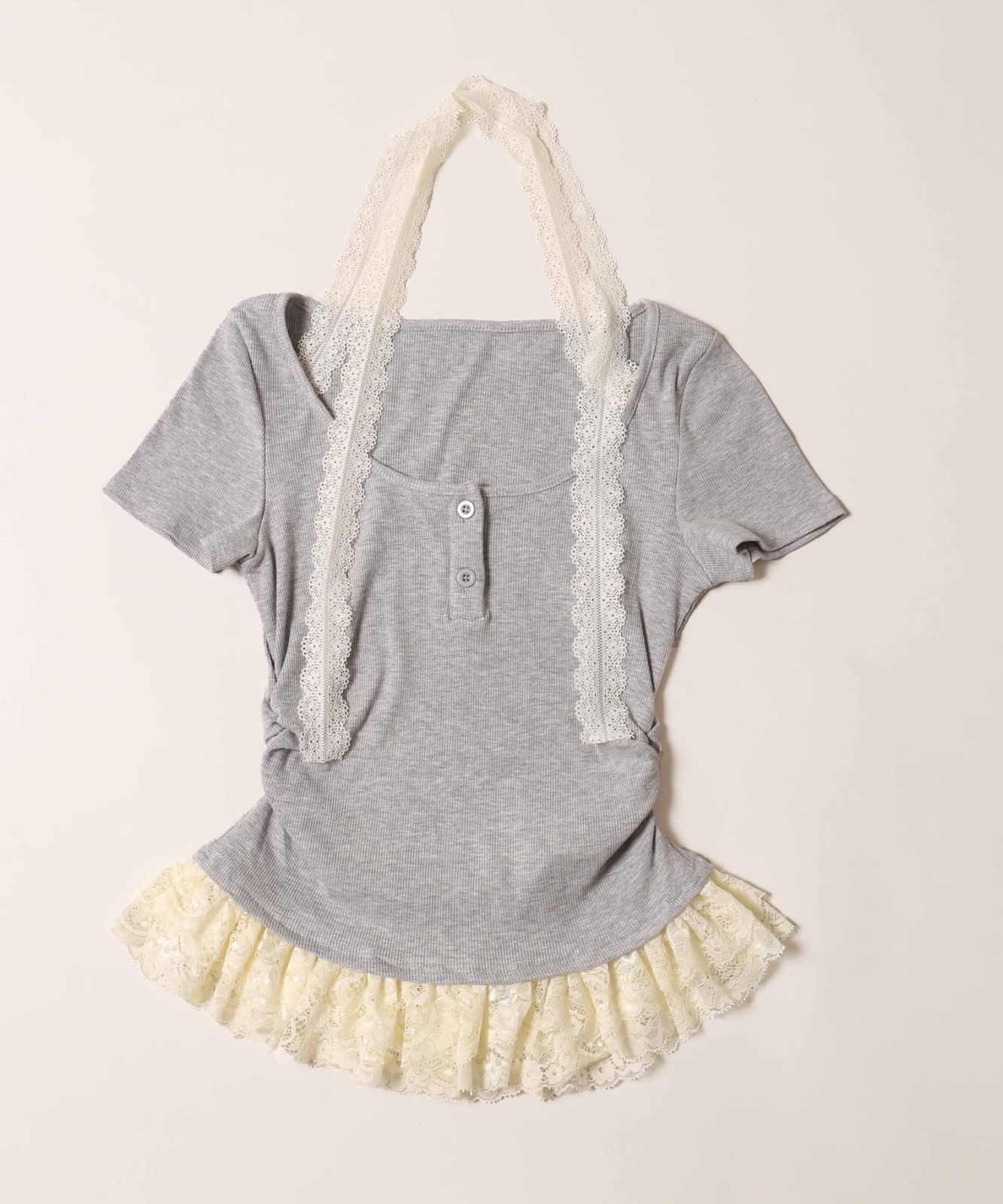 [ウィゴー] PHILLY レース チョーカー ドッキング トップス 服 夏服 レディース F グレー