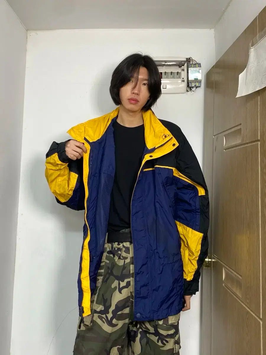 コロンビア バイカラー ウィンドブレーカー ジャケット 2XL