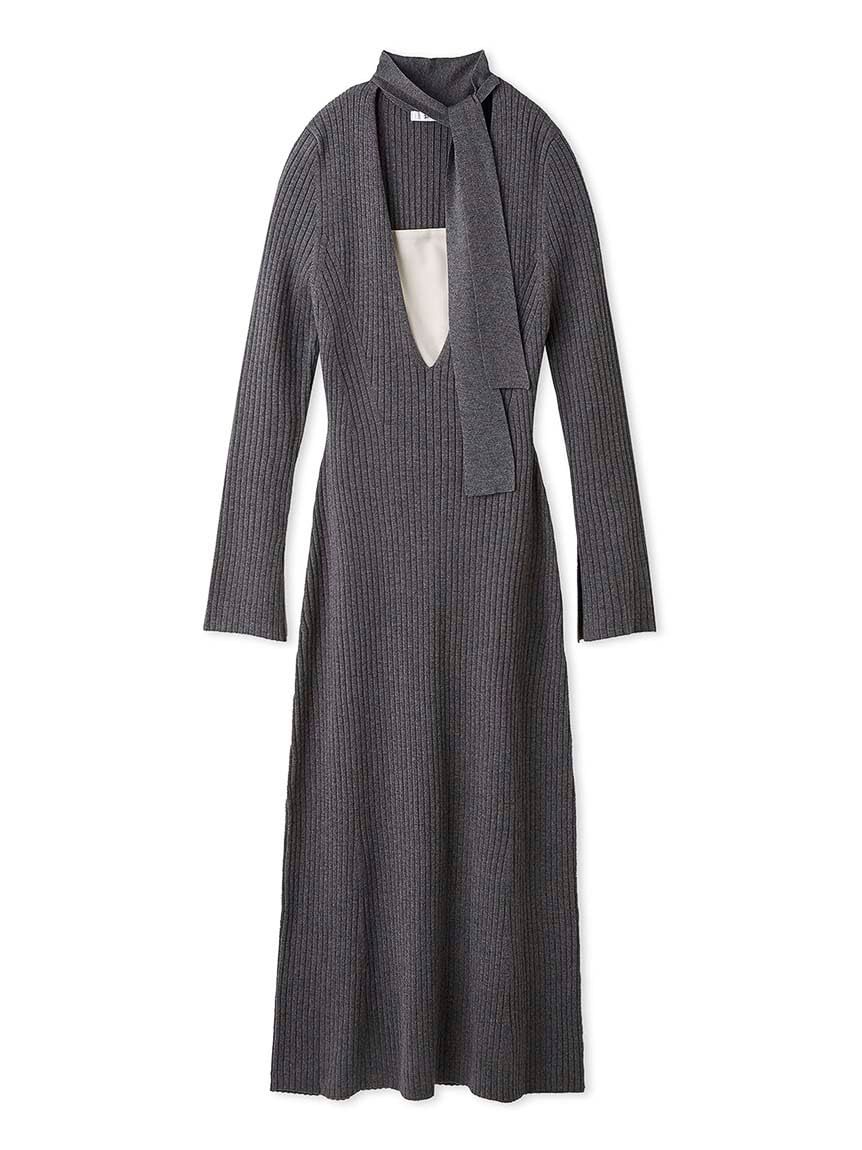 [スナイデル] チョーカーディティールタイトニットワンピース SWNO245067 レディース GRY Free Size