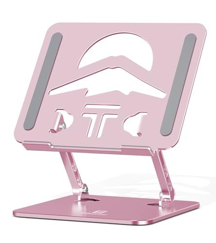 ツビワ(ToBeoneer) ノートパソコンスタンド PCスタンド タブレットスタンド laptop stand 液タブホルダー 折り畳み式 卓上 高さ角度調整 人間工学 姿勢改善 在宅ワーク アルミ製 ZOOM会議 Macbook,iPad c96553ae
