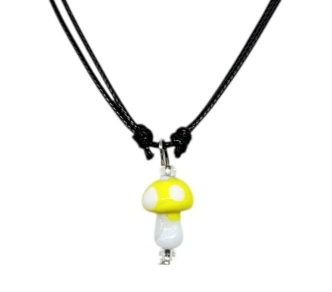 venetian murano glass in Italy/おしゃれ イタリア 輸入 美術品 ベネチアンガラス キノコ チョーカー ネックレス/アート アクセサリー [並行輸入品] 11,268円