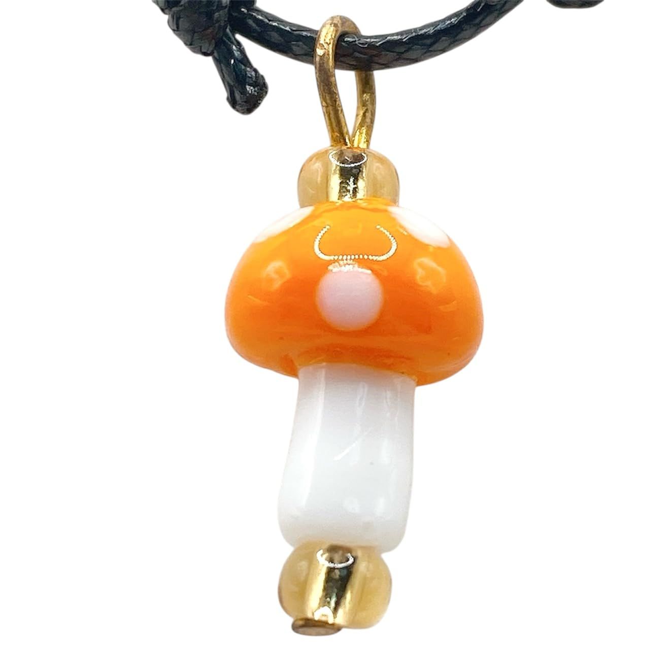 【 MURANO GLASS 】 ガラス チョーカー ネックレス マッシュルーム きのこ 柄/レディース ファッション アクセリー/イタリア ベネチアンガラス 輸入 品 [並行輸入品]