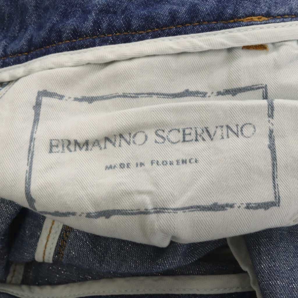 エルマノシェルビーノ ERMANNO SCERVINO デニム ジーンズ 44 青 ブルー