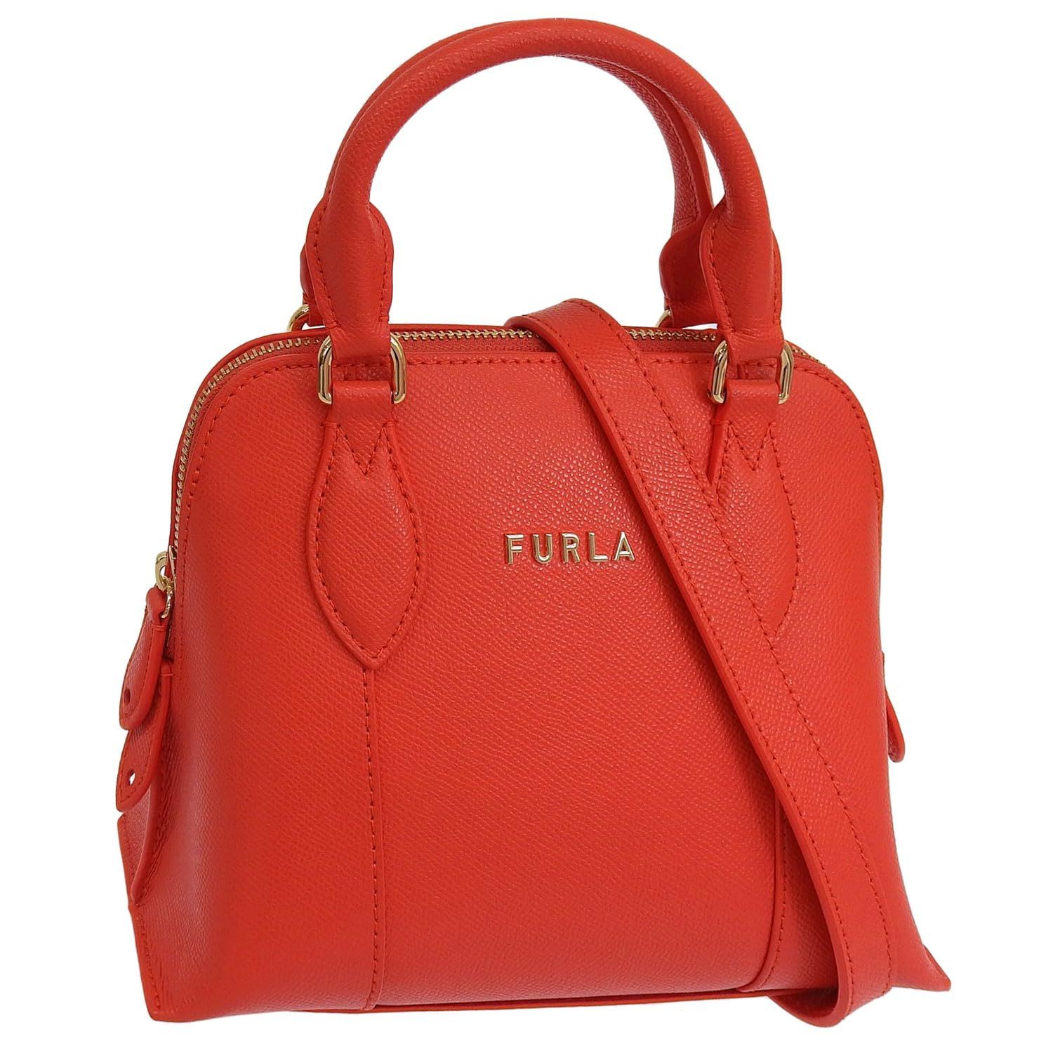 [フルラ] バッグ レディース ショルダーバッグ 2way 斜めがけ ハンドバッグ アウトレット ブランド レザー VITTORIA MINI DOME BAG WB00539BX0306 (FUOCOh/レッド) [並行輸入品]
