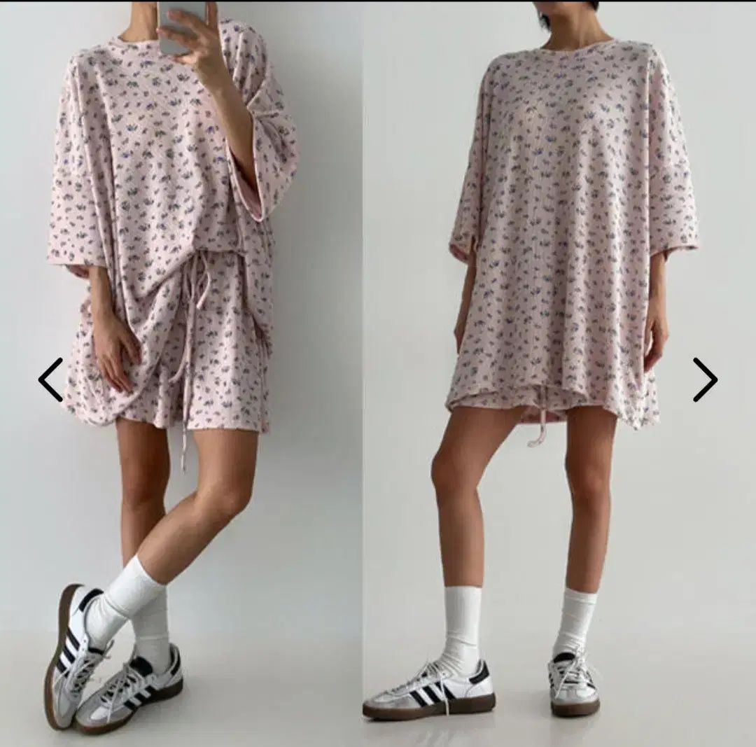 新品ワッフル花ハーフパンツセット(55-88)