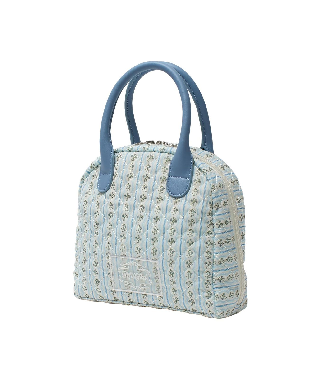 ストライプドフラワーキルテッドバッグ STRIPED FLOWER QUILTED BAG 103261053009 GREY ONE SIZE