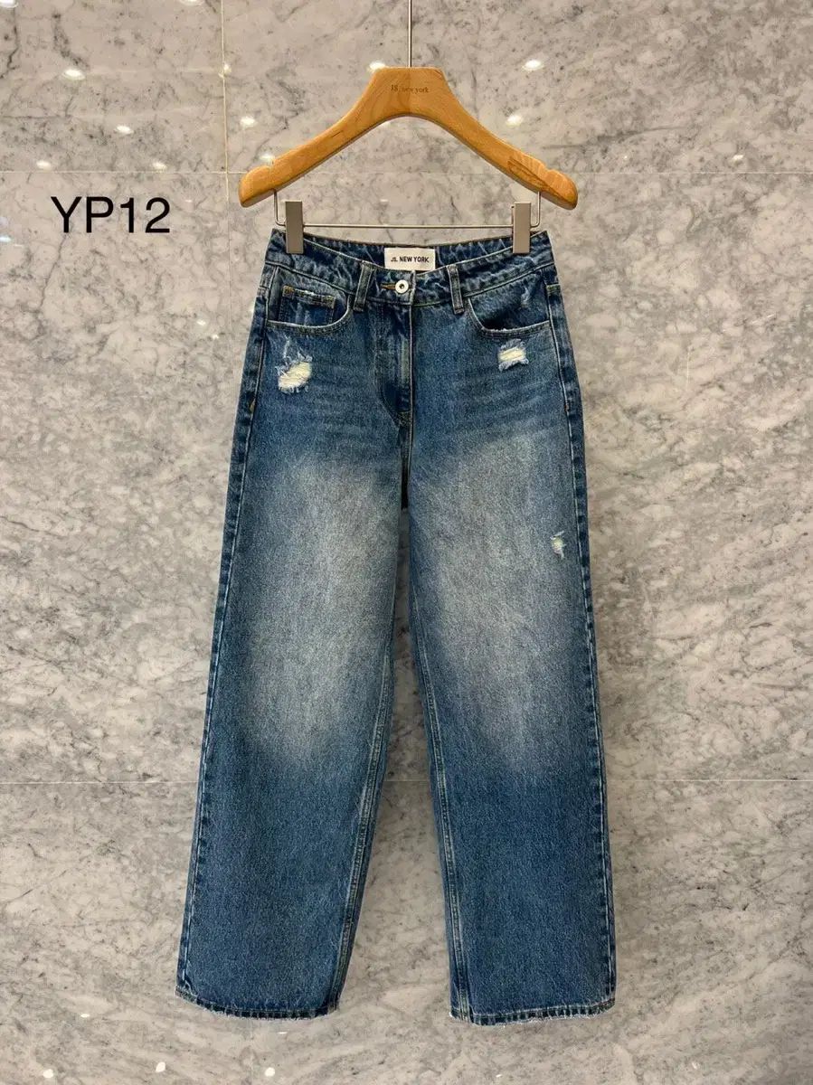 js NEW YORK スター セール (当日発送) 完売 ウォッシュ 丸のまま デニム ズボン (m サイズ)