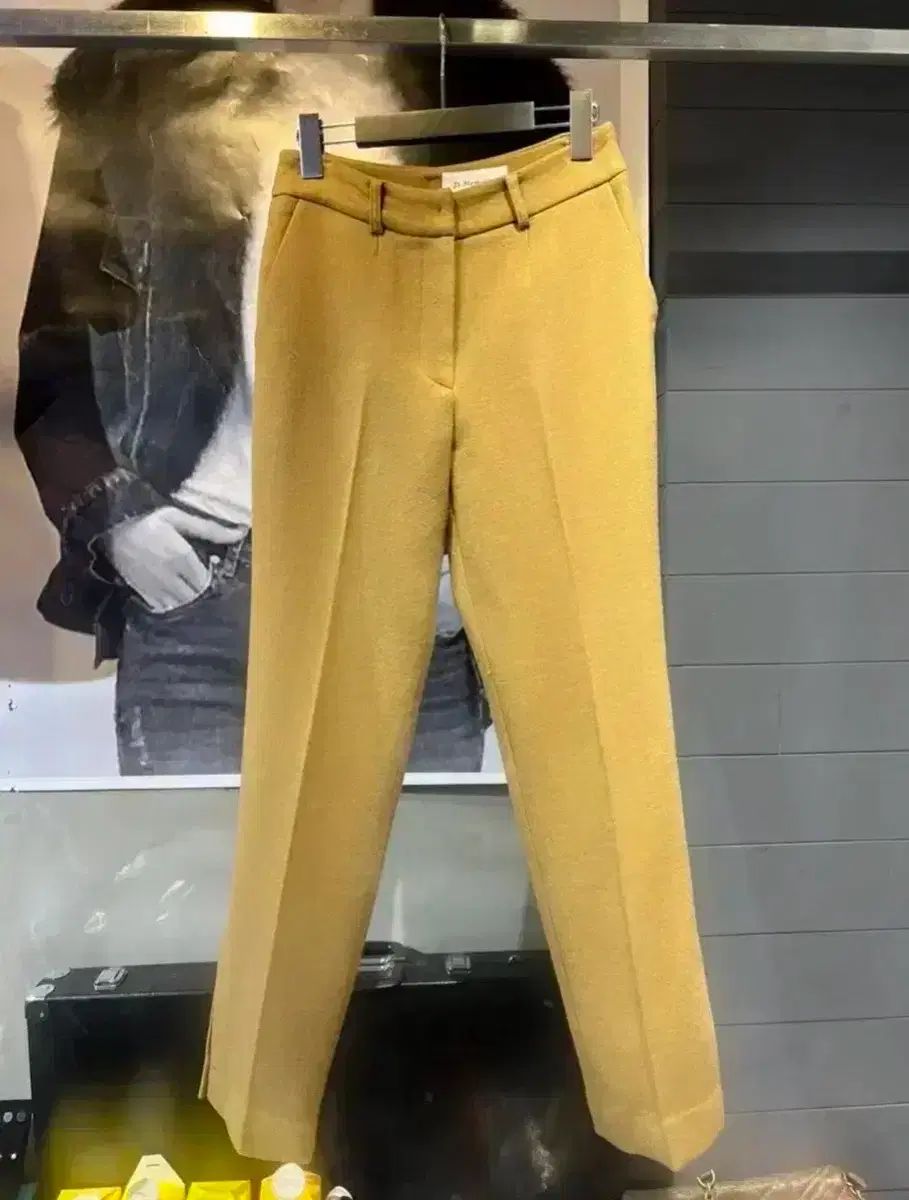 NEW YORKスタイル セール (当日発送) 完売 スリット セミストレート ウール ズボン (Sサイズ) フィット 完全にきれい