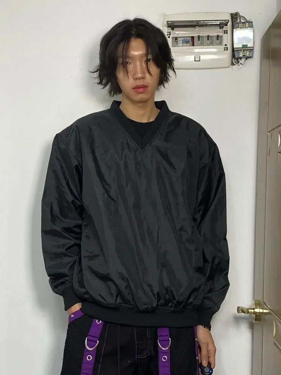 ラピドスポーツ ブラック ウォームアップ Anorak（アノラック） ウィンドブレーカー XL