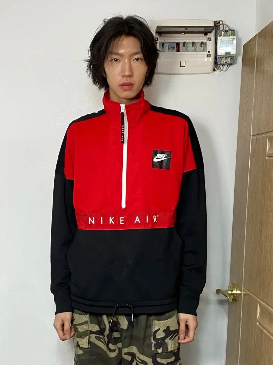 ナイキ レッド ブラック Anorak（アノラック）スウェット L