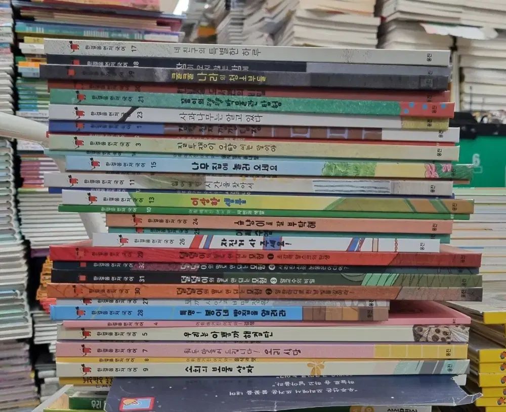 ハン(HAN)걸음 먼저 韓国語 웅진(Woongjin)북(BOOK)클럽(クラブ) 31巻 セット 子供向けの本