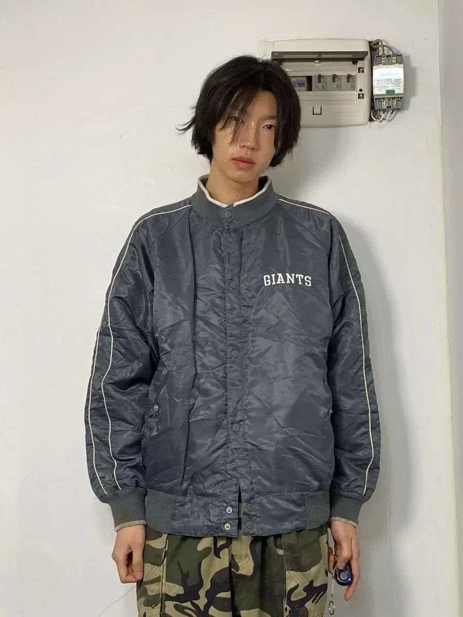 日本ヴィンテージ グレー COACH ジャケット XL