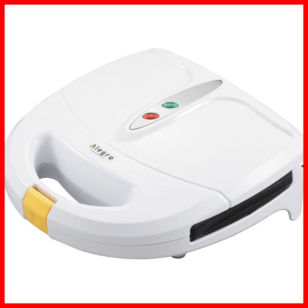 【特価商品】電気 AL-153HS フッ素樹脂加工 ダブル W 2枚 ホットサンドメーカー アレグレ ホワイト 丸山