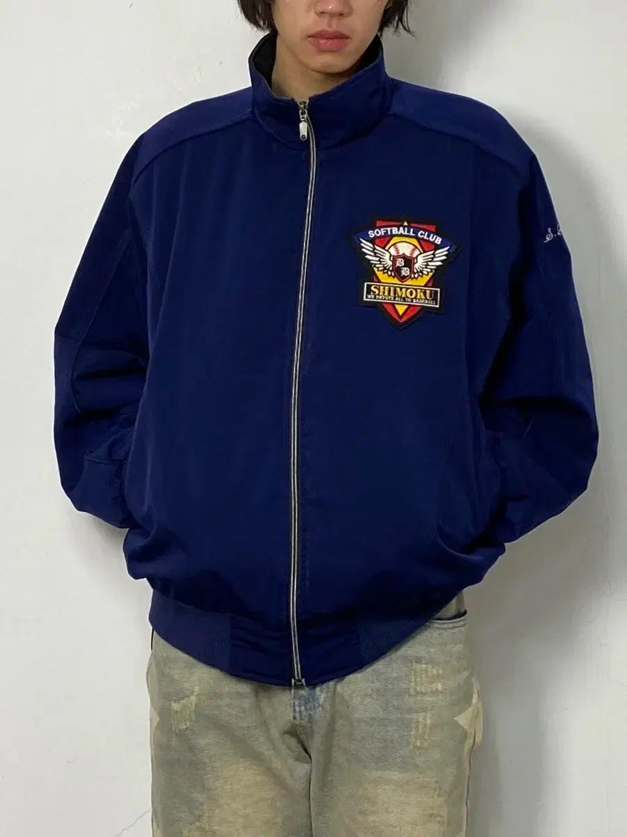 デサント ネイビー ジャージ アウター L