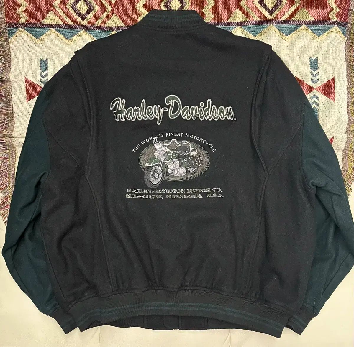 ハーレースタジャン 希少【HARLEY-DAVIDSON】オールレザースタジャン