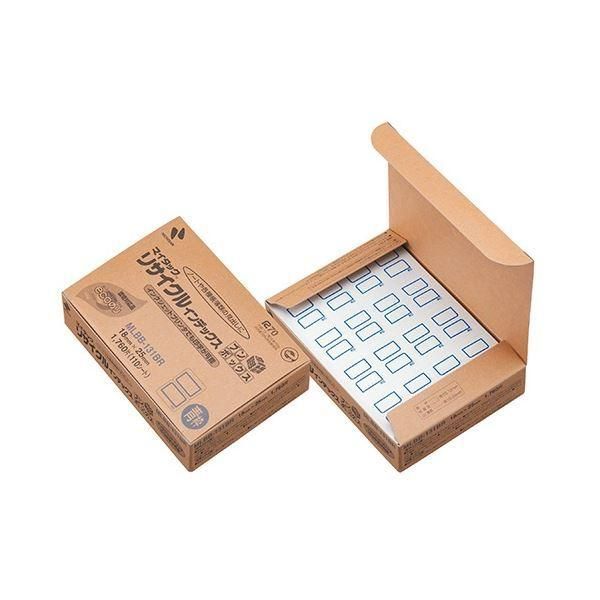 (まとめ) ニチバン マイタック リサイクルインデックス ブンボックス 小 18×25mm 青枠 MLBB-131BR 1パック(1760片：16片×110シート) 〔×3セット〕
