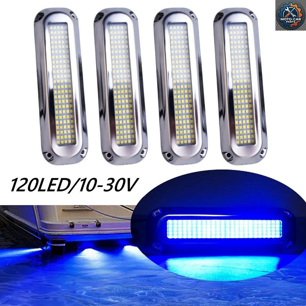 4個入り 120LED 水中ボートライト LED 防水 水中LED ナビゲーションライト 船舶用照明 LED 12V/2V