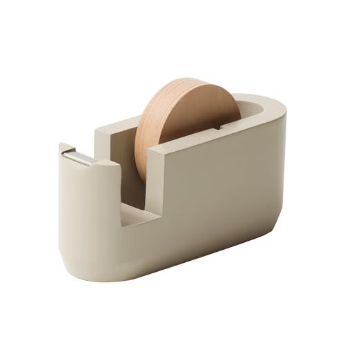 ideaco (イデアコ) テープカッター台 サンドホワイト tape cutter (テープカッター) onewb f98c77d5