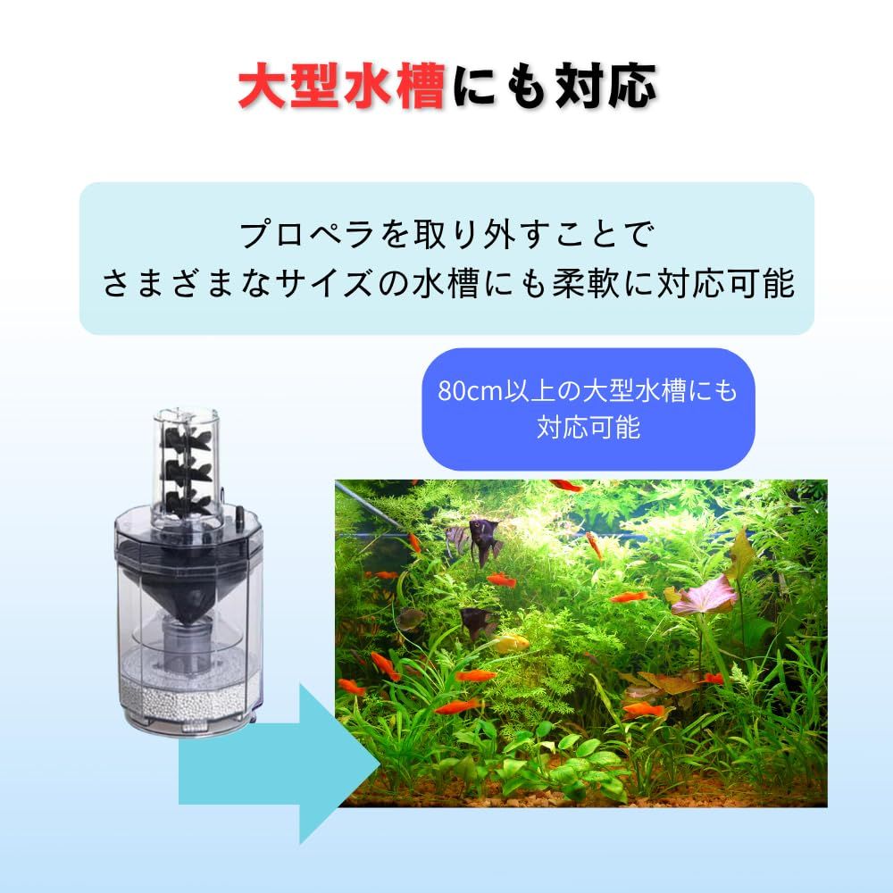 3 Spring 水槽用フィルター 濾過フィルター エアーポンプ セラミック