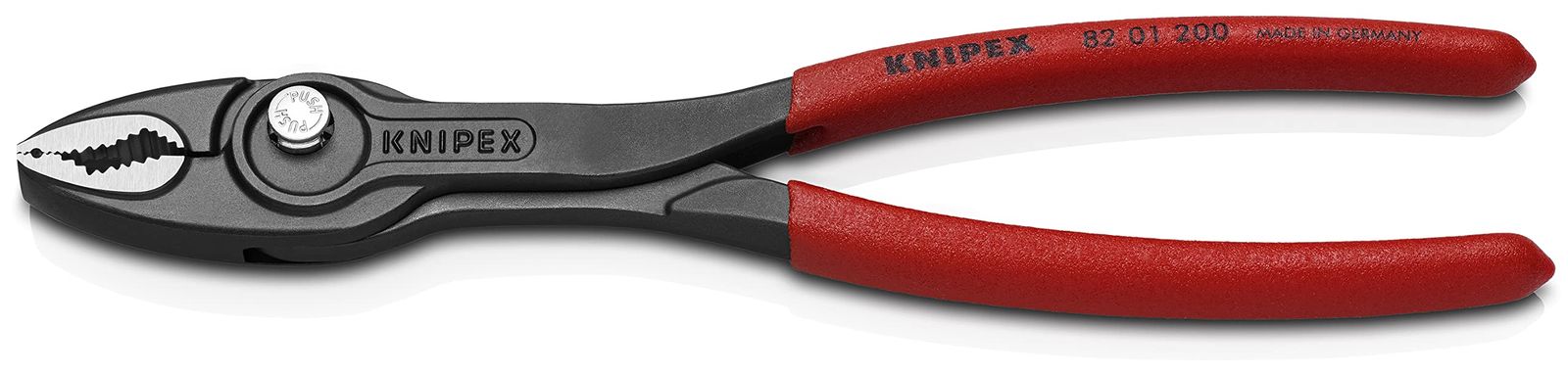 KNIPEX クニペックス ツイングリップ スリップジョイントプライヤー 開口幅調整可能 ネジ外し 摩耗したボルト ナットなどあらゆるものをしかっかり掴める プラスチックコーティングハンドル 200mm 8201-200SB@ 61728b7f