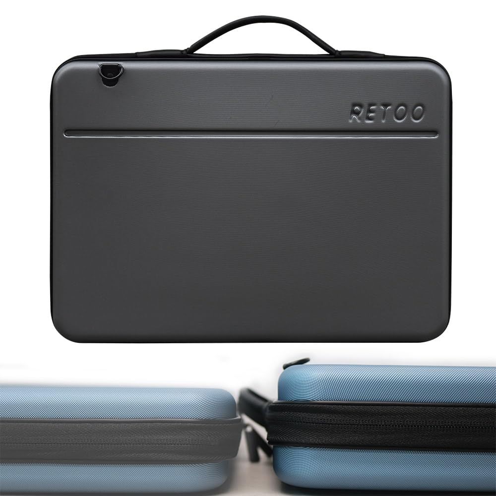 [RETOO] ノートパソコン パソコンケース ハード 13.3 14 15 15.6 17インチ PCケース パソコンカバー タブレット ケース 耐衝撃 ラップトップ 肩紐 ショルダー 取り外し 軽量 撥水加工 防水 衝撃吸収 パソコンバッグ 通勤 通学 ビ