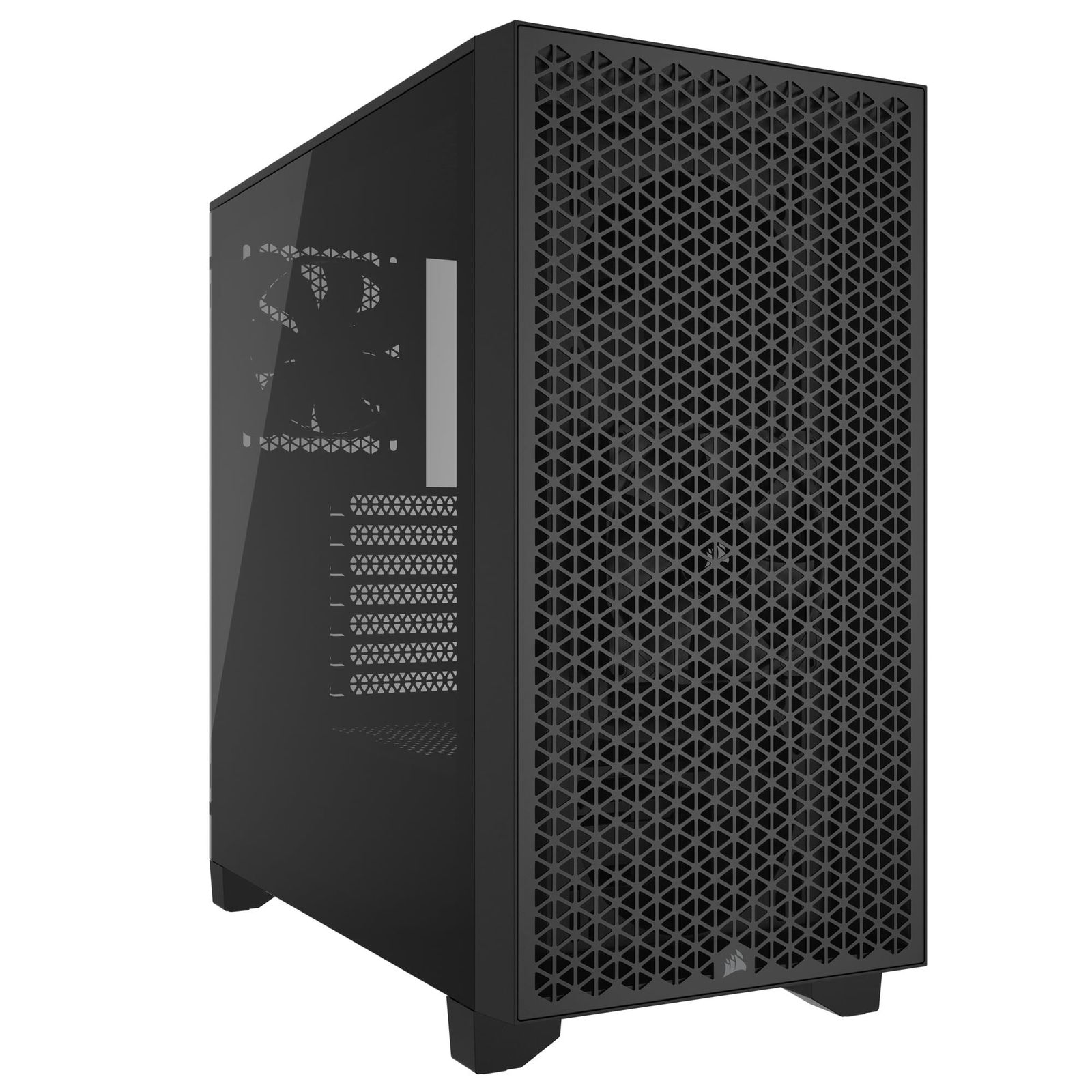 CORSAIR 3000D AIRFLOW ATX ミッドタワー PC ケース 【SP120 ELITE ファン2基付き】 スロット GPU サポート 120mm ファンを8基まで増設可能 【ブラック】 CC-9011251-WW