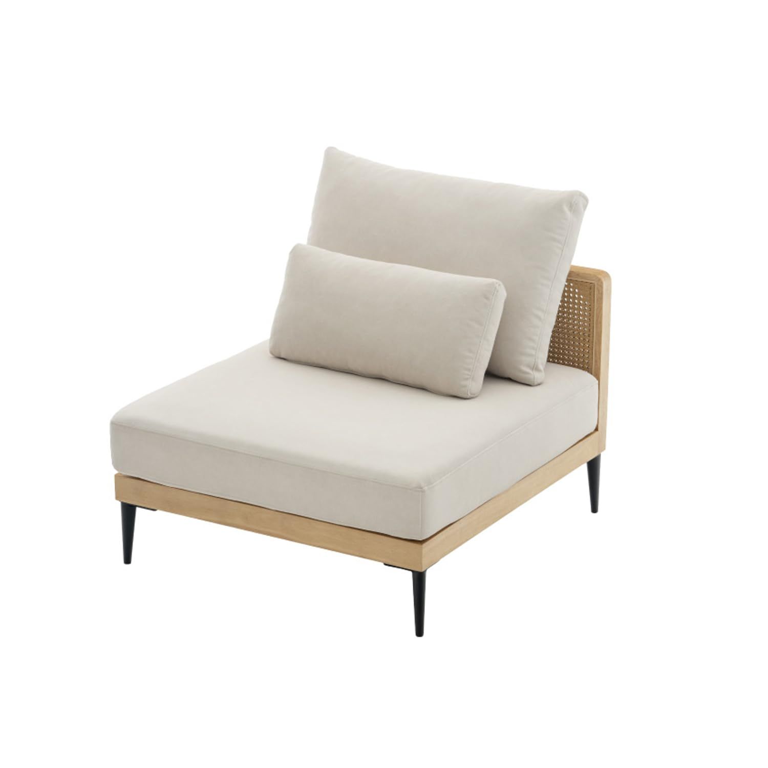 Pure Luxe ソファー ソファ ローソファ W80 幅80cm 1人掛け 撥水ファブリック 撥水生地 スエード調 傷に強い おしゃれ 座椅子 コンパクト ロータイプ コンパクトソファ 1人暮らし エレガント クッション付き (アイボリー)