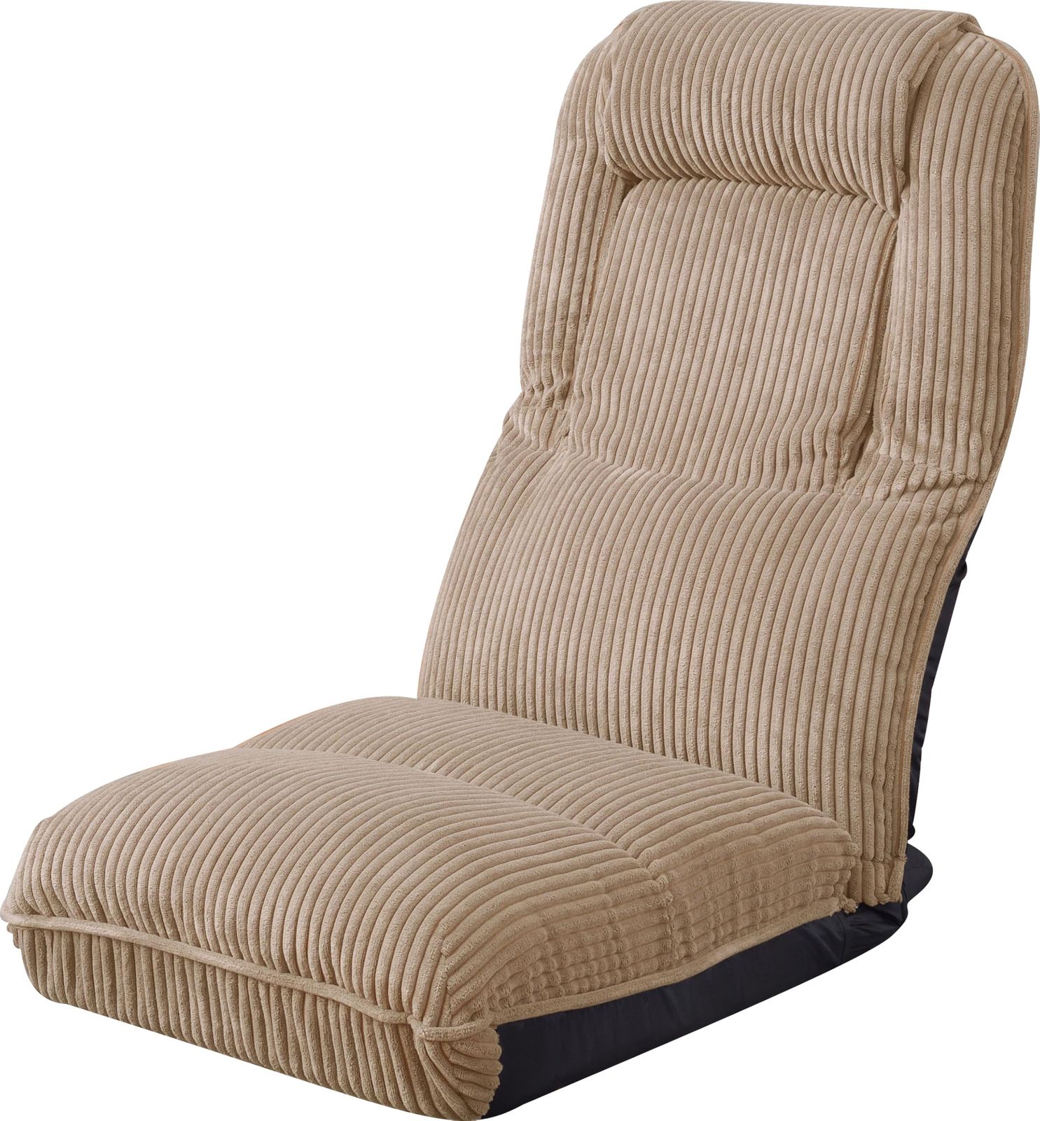 東谷 AZUMAYA 4WAYハイバッグフロアソファ ベージュ THC-55BE :幅47×奥行70-126×高さ18-76×座面高18cm