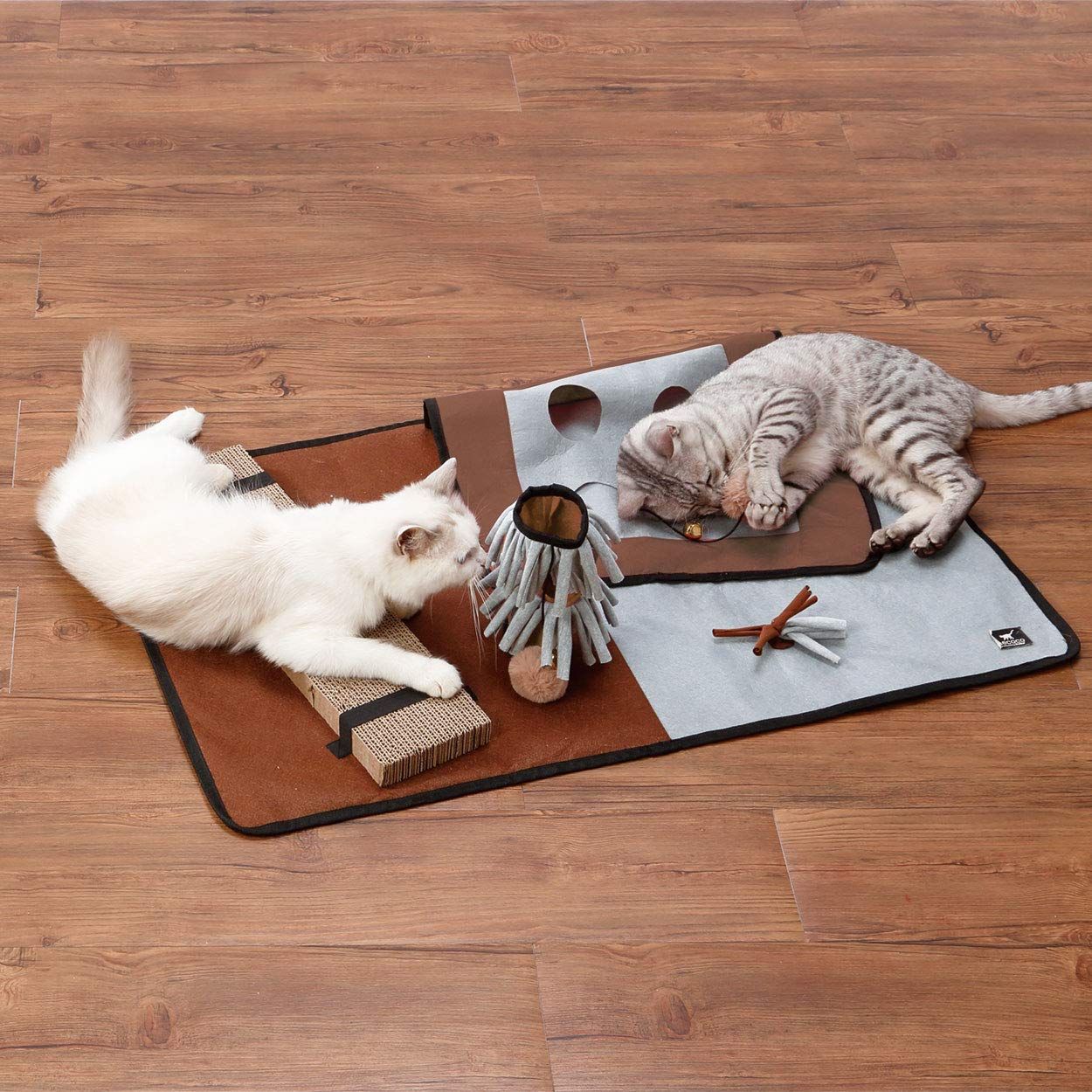 ペティオ (Petio)猫用おもちゃnecoco 室内で思いっきり遊べる 猫用プレイマット