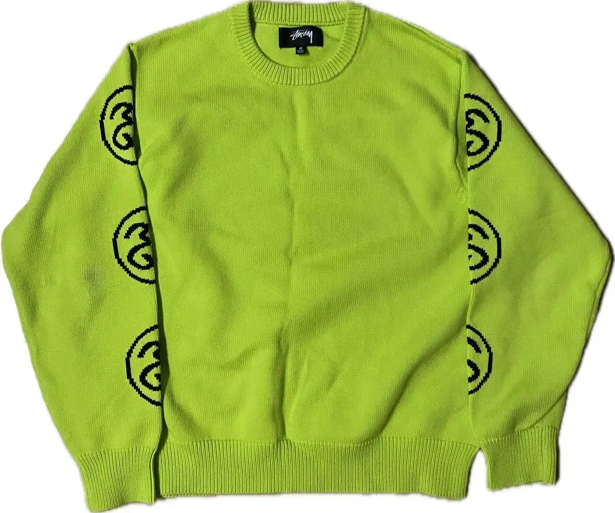 STUSSY ステューシー ssリング ニット ライム