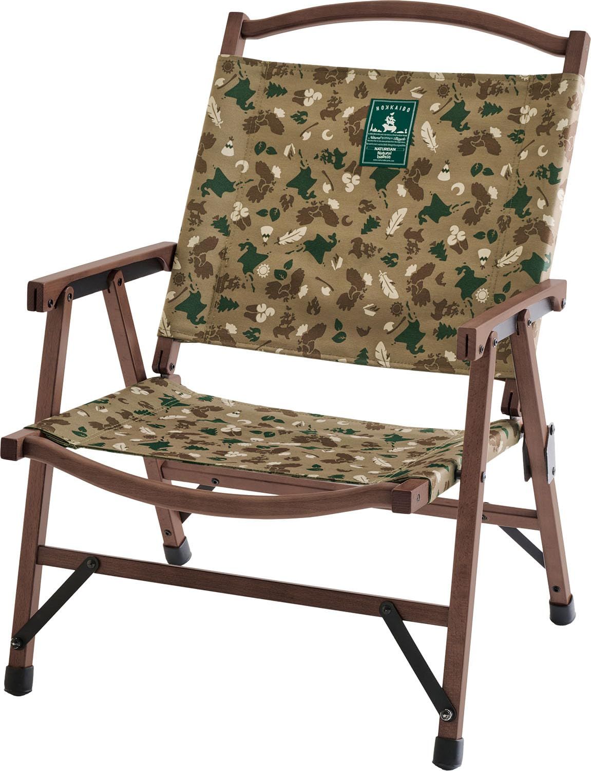 Naturalbicycle(ナチュラルバイシクル) アウトドア イス N×Nウッドローチェア CAMO ブラウン NB20001