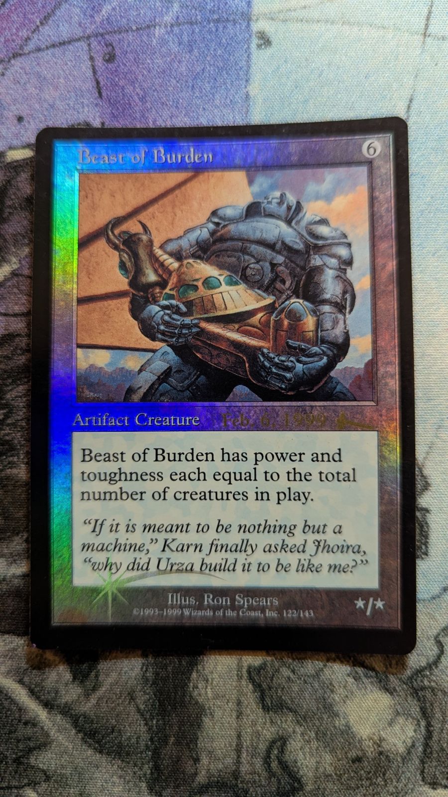 MTG 旧枠 役畜 プレリリースfoil 英語 - メルカリ