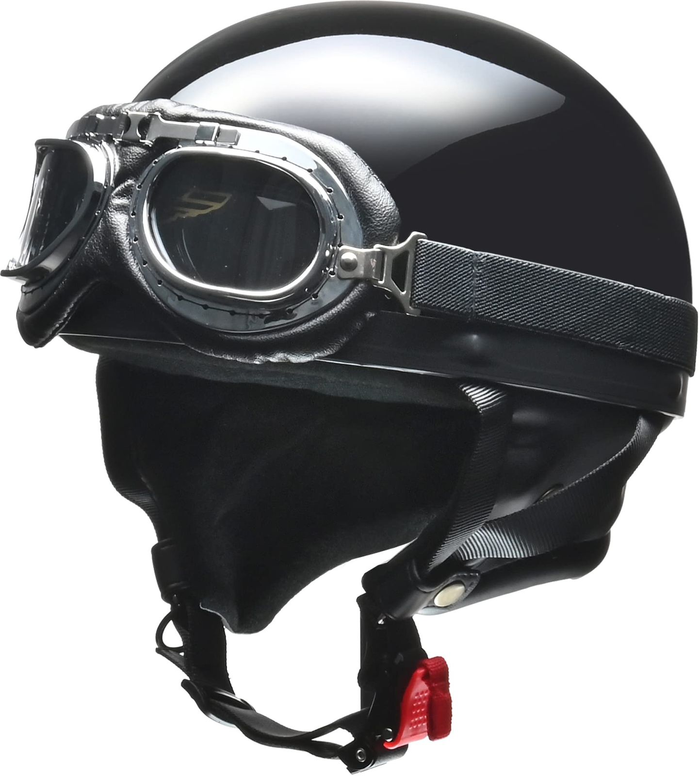 【特価セール】57~60cm未満 フリー ブラック ビンテージ CR-750 ハーフ バイクヘルメット リード工業(LEAD)