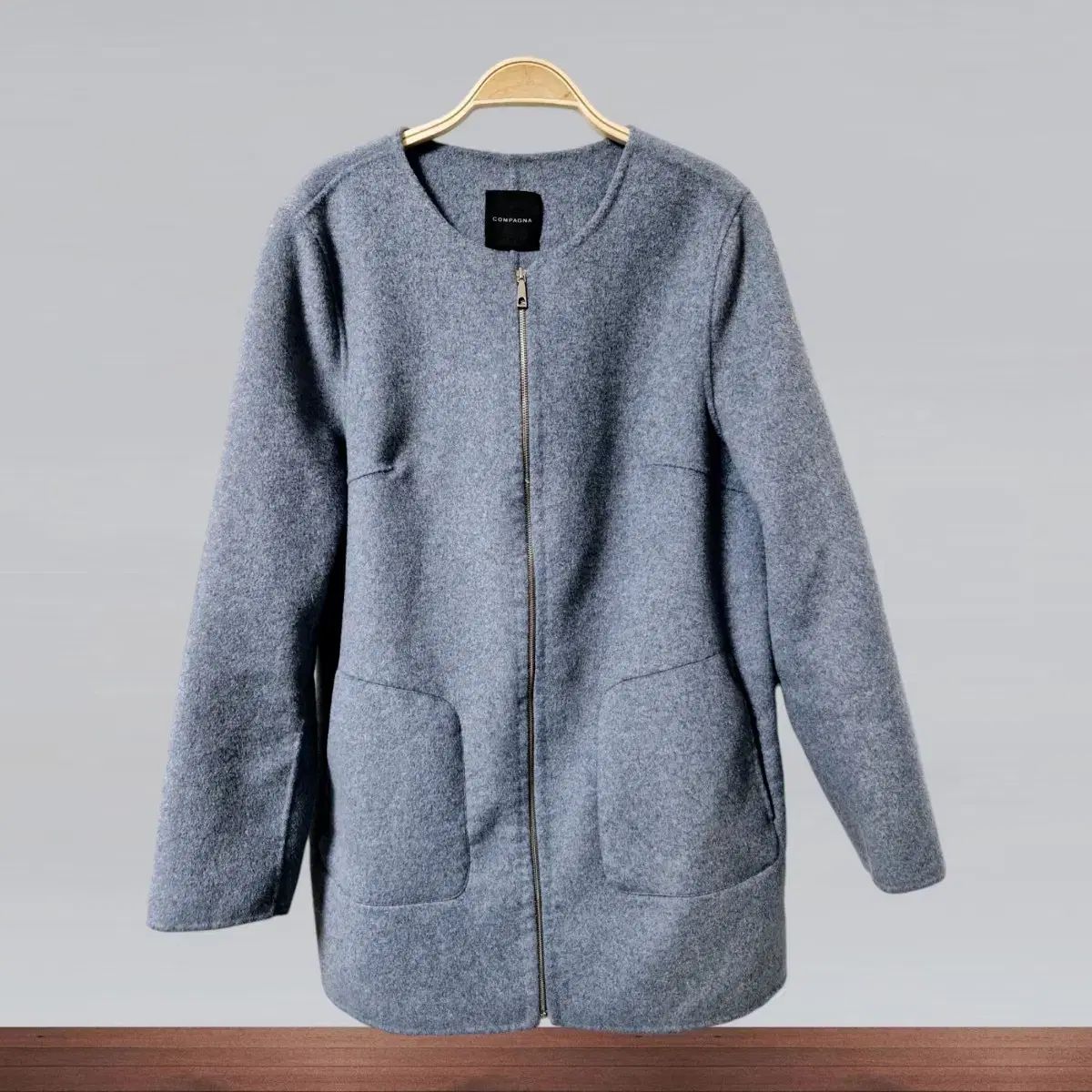 COMPAGNA ハンドメイド ウール ジップアップ ジャケット コート