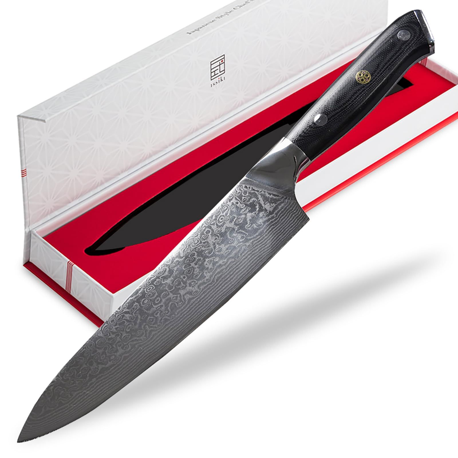 牛刀 包丁 ダマスカス VG10 67層 200mm ステンレス ほうちょう プレゼント ギフト キッチン 両刃 万能 鋼 模様 贈り物wb ba43fd20